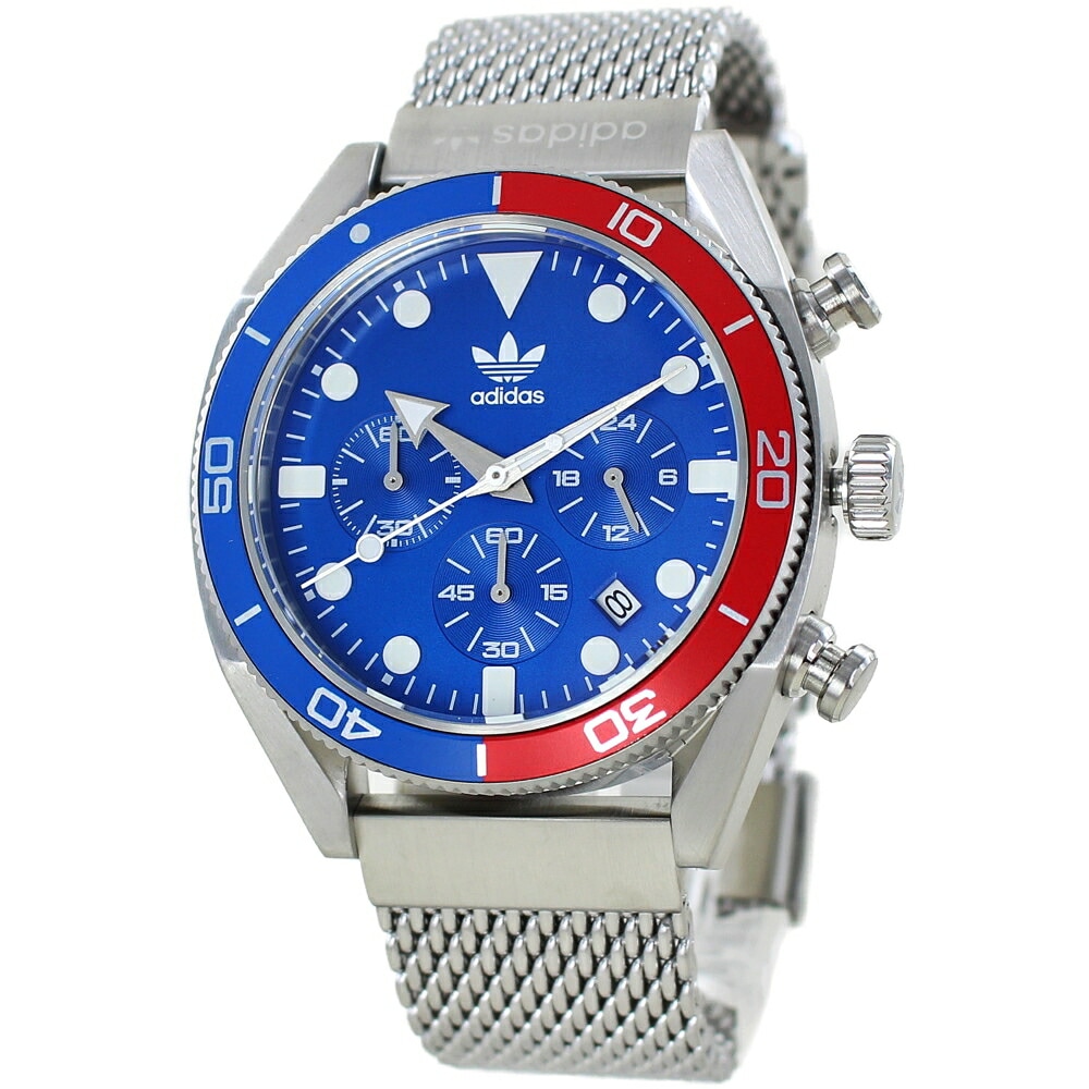 アディダス adidas 腕時計 手表 メンズ おしゃれ ブランド ステンレス ブルー 青 文字盤 誕生日プレゼント 男性 高校生 大学生 彼氏 男友達 息子 父 プレゼント 記念日 お祝い ギフト