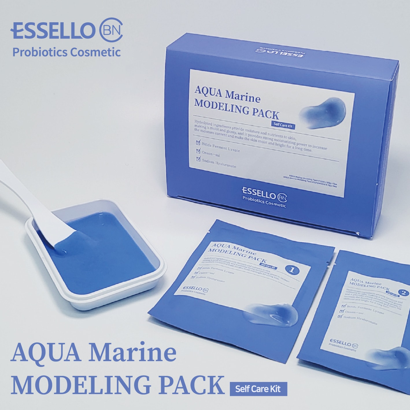 essello bnc アクアマリンモデリングパックセルフキットスキンケアマスク
