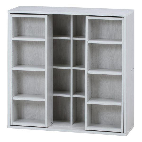 Qoo10] ダブルスライドラック 幅89cm ホワイ : 家具・インテリア