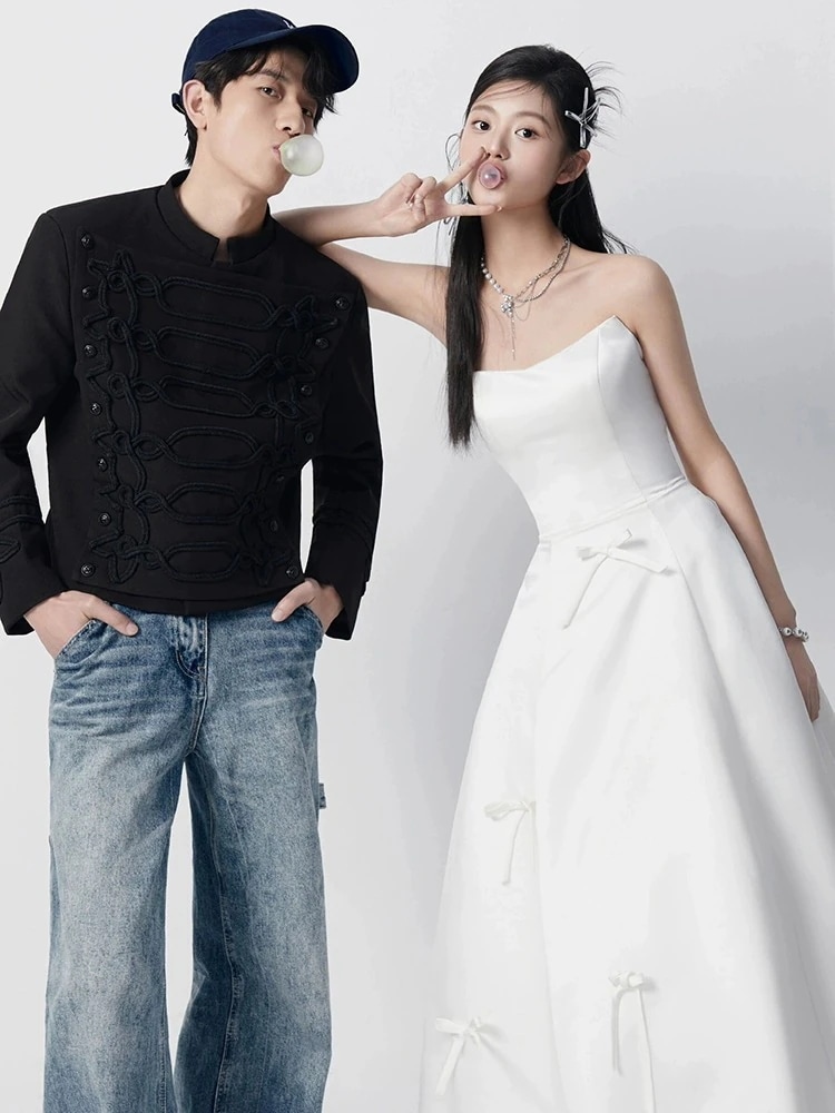 【本日限定SALE】ウェディングドレス 白 結婚式 花嫁 サイズオーダーメイド可能 成人式 お呼ばれ ウェディング 演奏会 二次会 パーティードレス 前撮り ワンピース ロングドレス メガ割 25