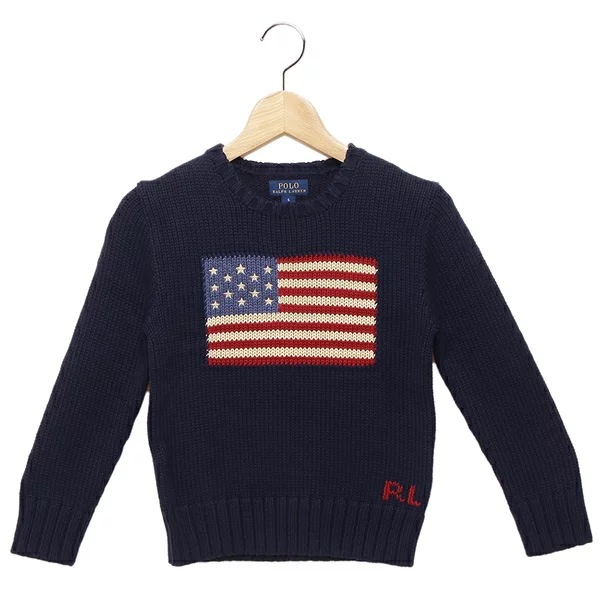 子供服 ニット セーター フラッグ ネイビー キッズ POLO RALPH LAUREN 322668285001 NVY