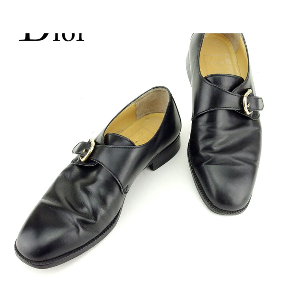 その他靴 モンクストラップ 37 ビジネス ブラック ゴールド レディース 中古