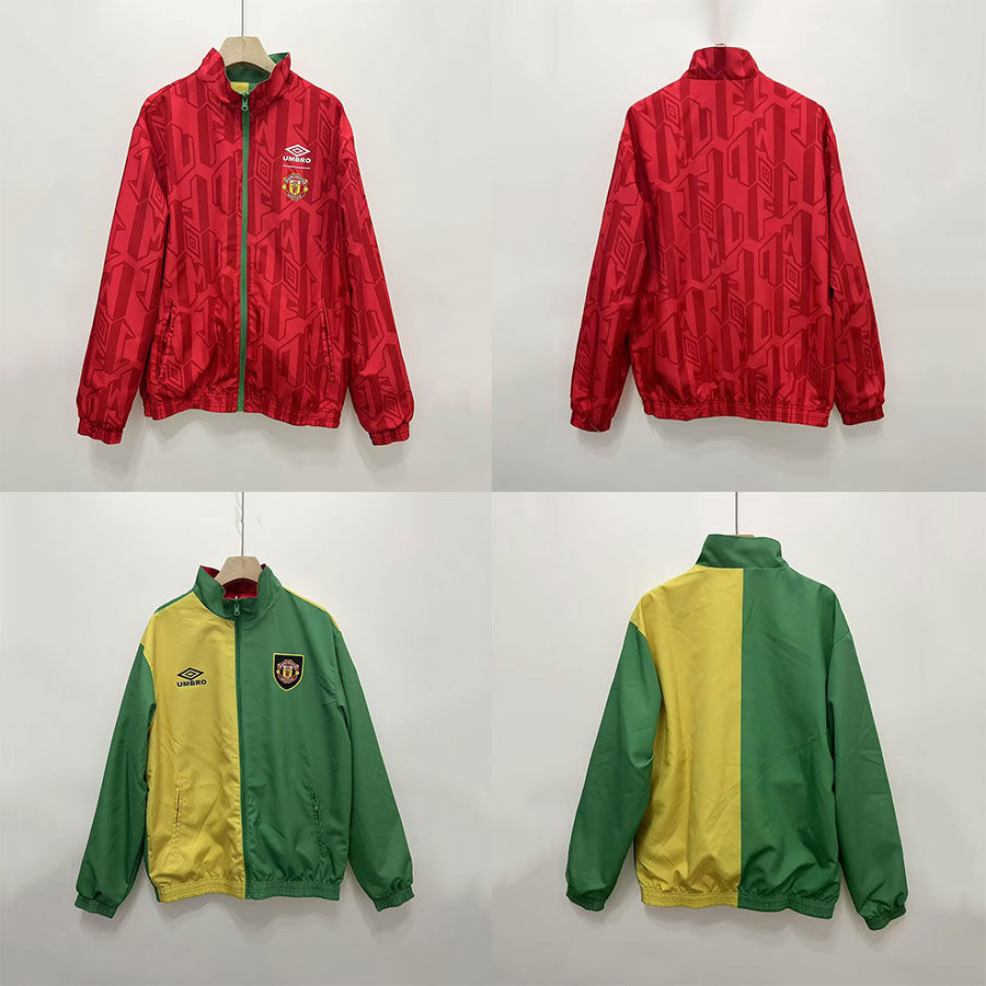 199294ェスター・ユナイテッド・トレーニングスーツの外観ジャケット男子長袖ジャケット両面風のトレンチコートサッカースーツ秋と冬スタイル