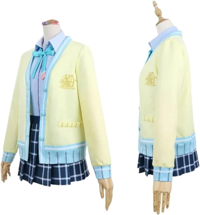 新作入荷ラブライブ！虹ヶ咲学園スクールアイドル同好会 スクスタ 虹ヶ咲学園 近江彼方 夏服 コスプレ衣装