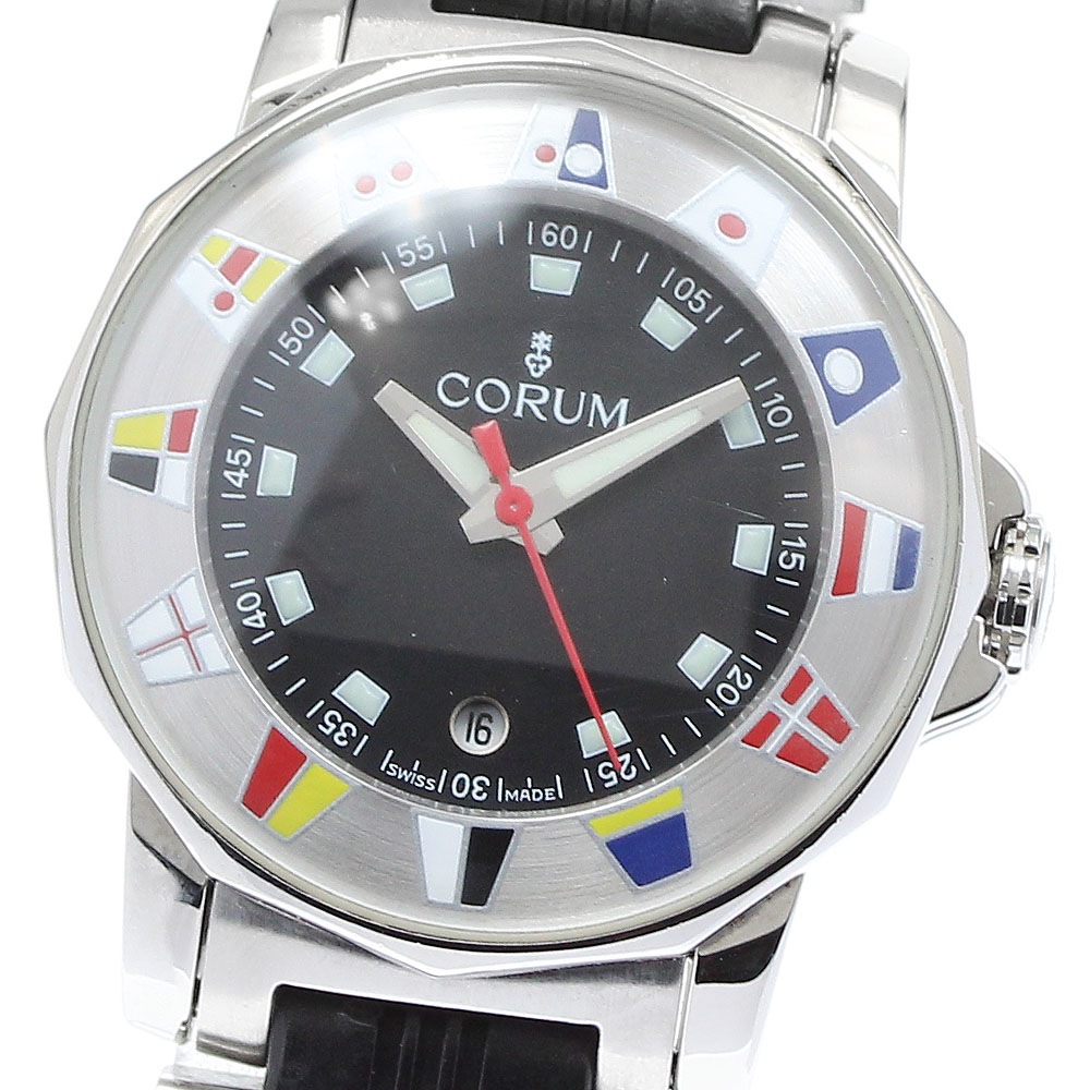 コルム CORUM 039.430.20 アドミラルズカップ デイト クォーツ レディース _907746【中古】