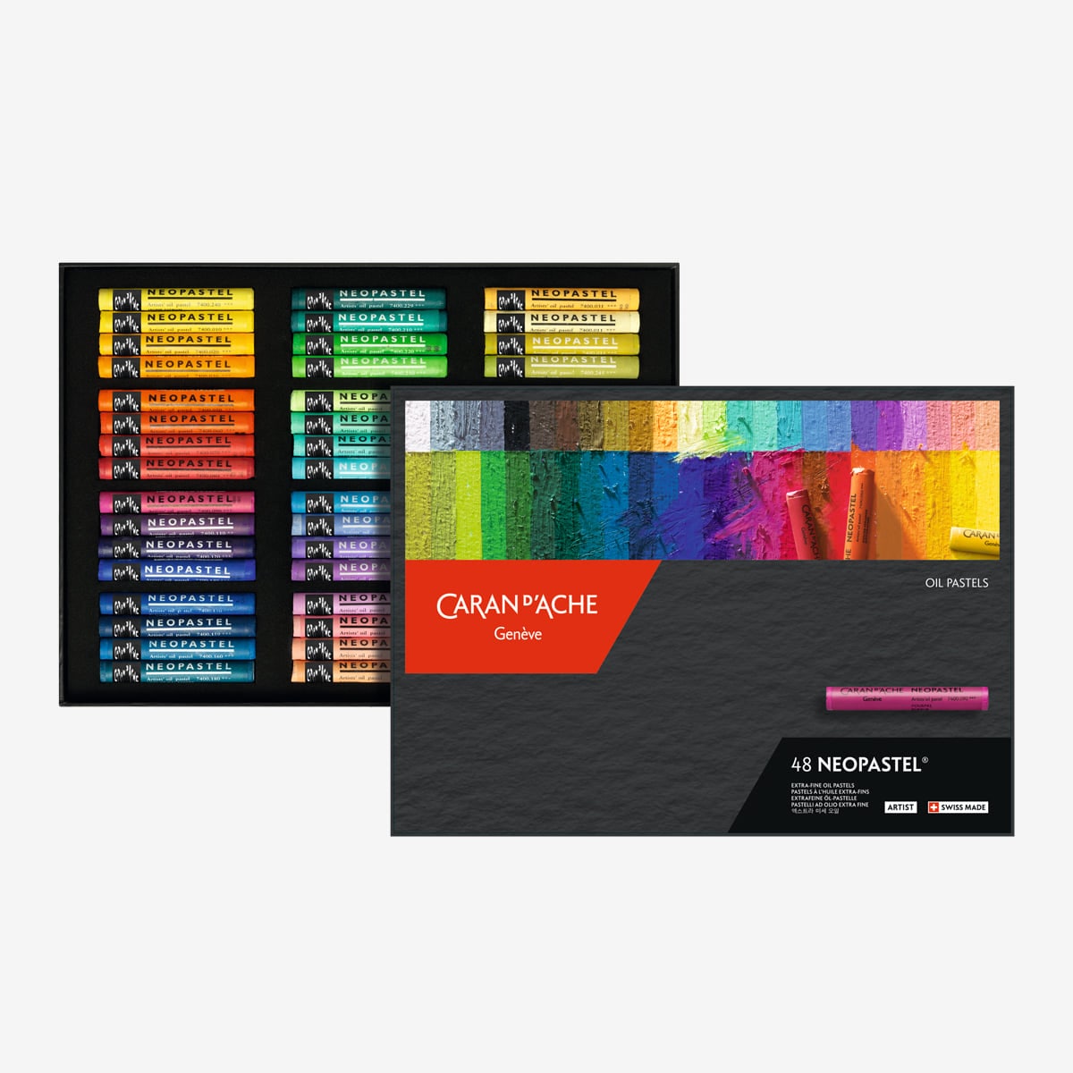 [カランダッシュ(Caran dAche)] ネオオイルパステル 48色 :: 1952 年以来パステルの専門メーカー