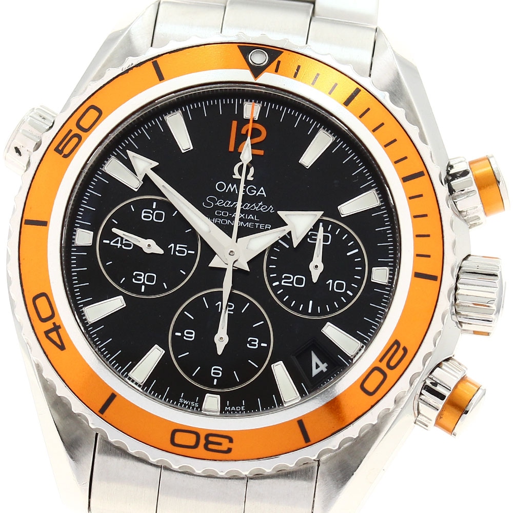 オメガ OMEGA 222.30.38.50.01.002 シーマスター プラネットオーシャン コーアクシャル 自動巻き ボーイズ 保証書付き_877993【中古】