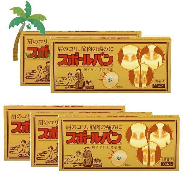 スポールバン 30本入 [5個セット] 痛くない 針治療 肩こり 筋肉痛 M:4987235022242 管理医療機器 市販薬 まとめ買い セット販売