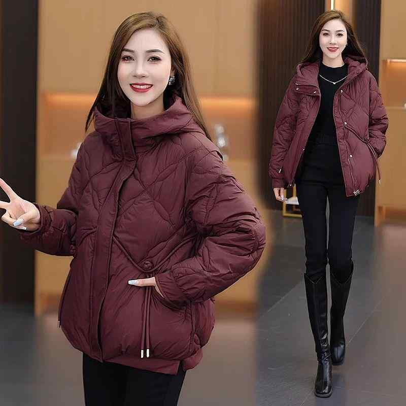 秋服 レディース ファッション オシャレ カワイイ シンプル 大人カワイイ 大きいサイズ ダウン 綿 パッド ジャケット 冬 韓国ファッション コート 暖かい