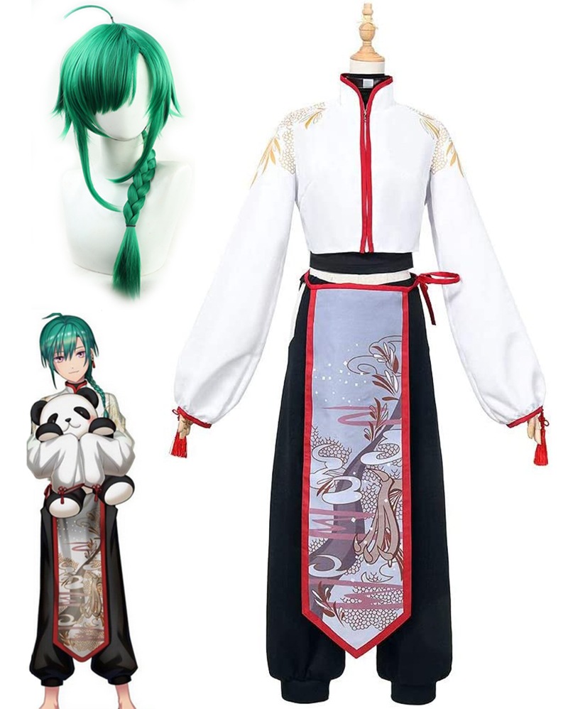 バーチャルYouTuber VTuber にじさんじ所属 緑仙 コスプレ衣装 仮装 ウィッグ追加可
