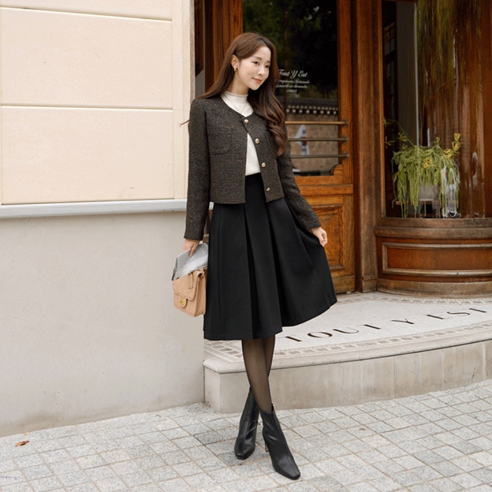 クリック&ファニーモルセットアウターフリースプリーツスカート [SMLサイズ]