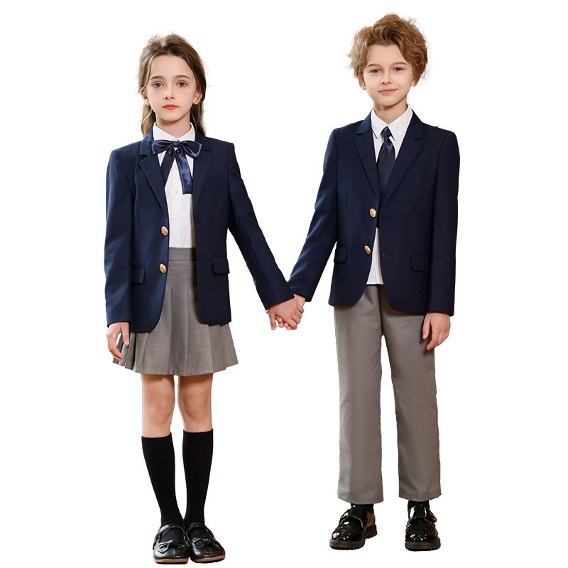 通学・卒業シーズン 小中学校制服 春秋カレッジスタイルスーツ 幼稚園制服 パフォーマンスユニフォーム