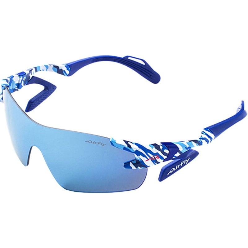 Airfly(エアフライ) 鼻パッドノナイスポーツサングラス AF-301 C-4 BLUE CAMOUFLAGE マルチスポーツ サングラス (af301c4)