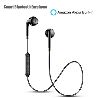 Smart Earphone with Built-in Amazon Alexa Assistant