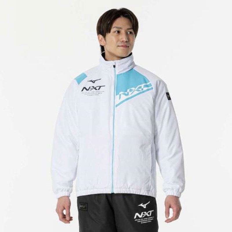 発熱素材 N-XT 中綿ブレスサーモジャケット トレーニング メンズ ウォーマースーツ (32JEB750)