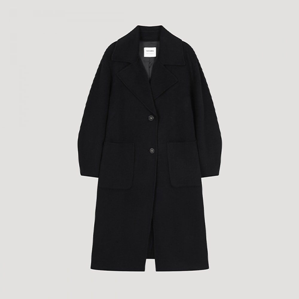 (Shes Miss) ウールカシミアブレンドハンドメイドコート_SWHCTO41110_BK