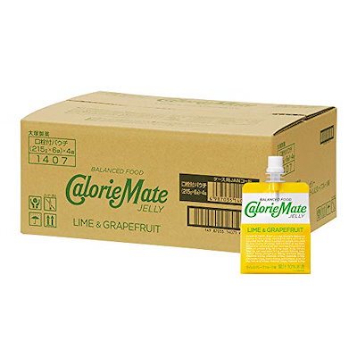 他サイト： 大塚製薬 カロリーメイト ゼリー ライム&グレープフルーツ味 215g×24袋の商品画像