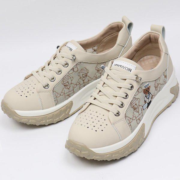 シューズ クマ メッシュ 女性 レディース 夏 スリップオン スニーカー スニーカー 4.5cm smmj594_P419608298