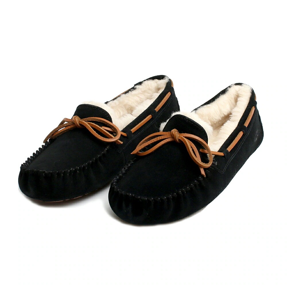 アグ UGG DAKOTA 靴 SHOES モカシン 1107949-BLACK-7 レディース BLACK 24.0cm
