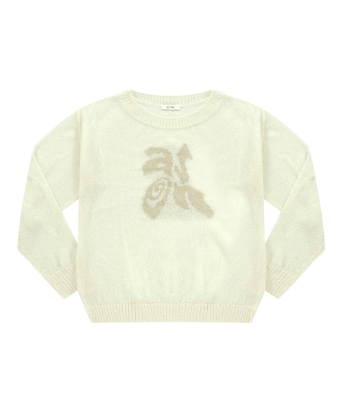 【AS"ON】 MAZE KNIT / IVORY 正規品
