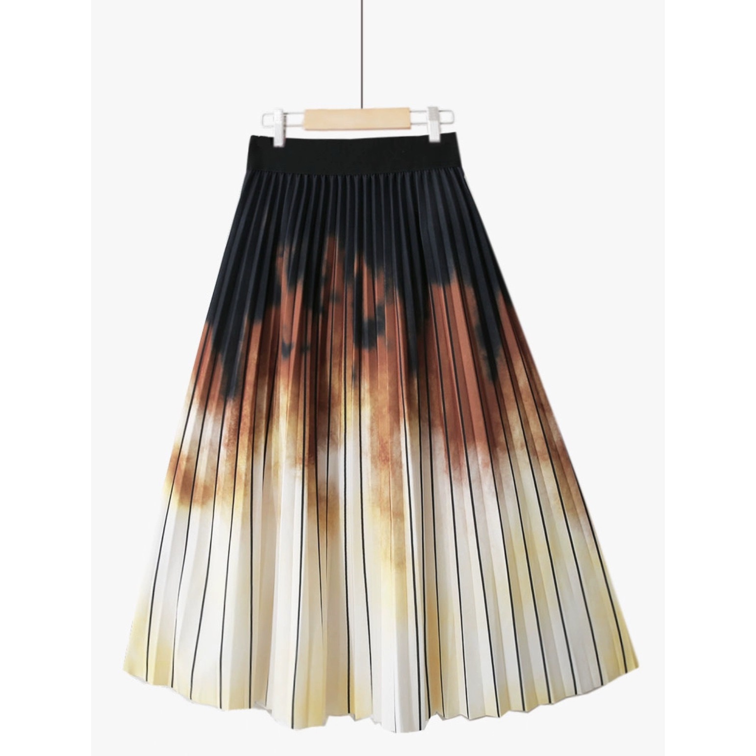 レディース スカート ボトムス フレア プリーツスカート ミモレ ミディアム丈 フレア Aライン プリーツ ハイウエスト ウエストゴム 伸縮性 大人可愛い おしゃれ かっこいい ガーリー 個性的