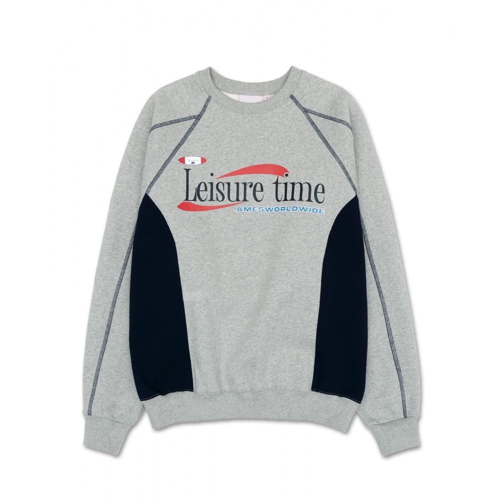 AMES-ワールドワイドレジャータイムロゴスウェットシャツグレー