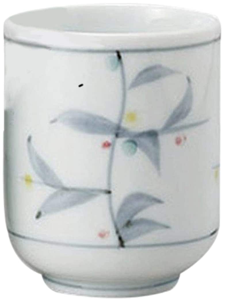 10個セット 組湯呑 古染花湯呑(小)赤 [6.4 x 8cm 170cc] 【料亭 旅館 和食器 飲食店 業務用 器 食器】