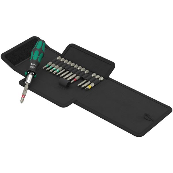WERA ヴェラ 14点組 1/4HEX ビットドライバー ビットセット テキスタイルボックス付 051065 工具 ツール DIY 作業工具 道具