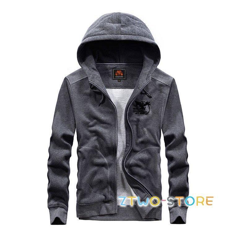 メンズパーカー トップス 長袖 ジップアップ カジュアル アウター フード付き ジャケット 大きいサイズ