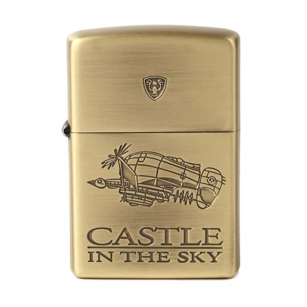 Zippo 喫煙具 真鍮古美仕上げ 8.5×6×2.2cm スタジオジブリ天空の城ラピュタタイガーモス2 NZ-01