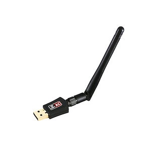 wifi usb 無線lan 子機 親機 アダプター ハイパワーアンテナ デュアルバンド 2.4GHz 150Mbps/5GHz 433Mbps Windows対応 1ヶ月保証