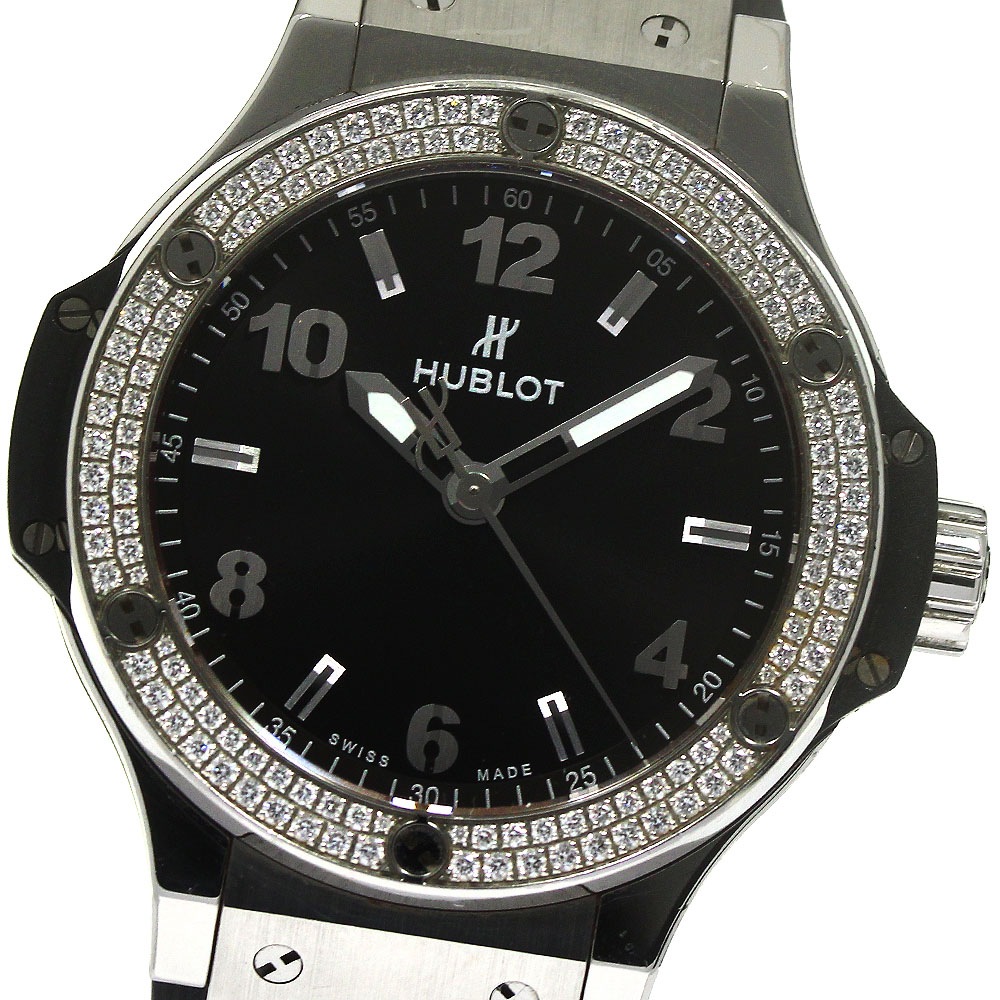 ウブロ HUBLOT 361.SX.1270.RX.1104 ビッグバン スチール ダイヤモンド クォーツ メンズ _790532【中古】