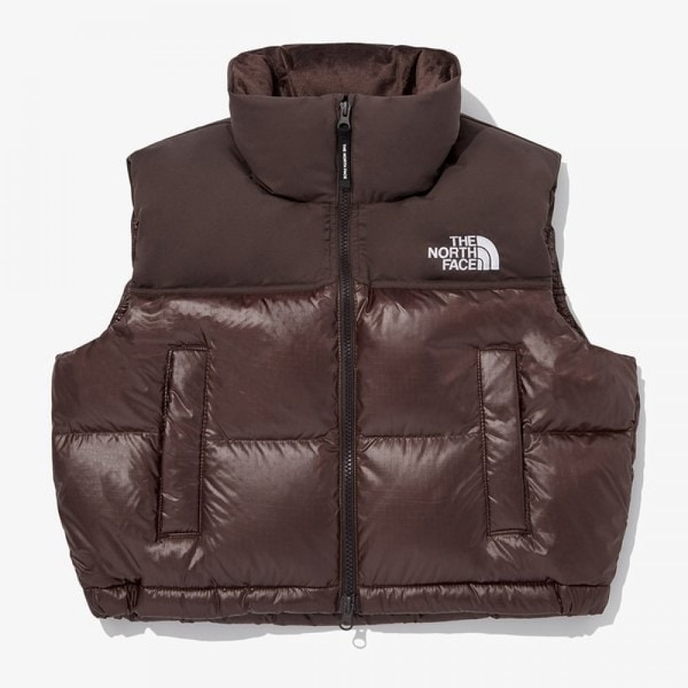 ノースフェイス レディース ノベルティ ヌプシ RDS ダウンベスト ブラウン NV1DQ80K