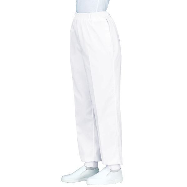 サカノ繊維 工場用白衣女子総ゴムトレパン ノータック 裾フライス インナーネット付 SKH220 ホワイト 3Lサイズ 5,442円
