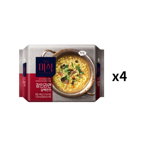 THE美食 職人ラーメン淡泊な味 112g 4個入*4(16袋) K-FOOD