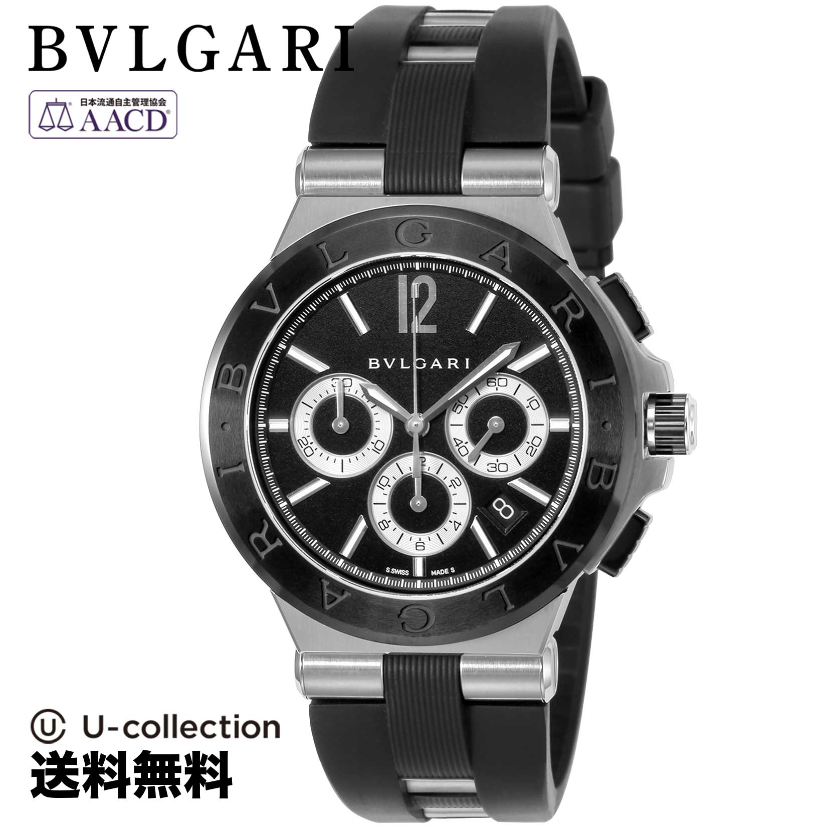 【腕時計】 BVLGARI(ブルガリ) DIAGONO / ディアゴノ メンズ ブラック 自動巻 DG42BSCVDCH 時計 ブランド