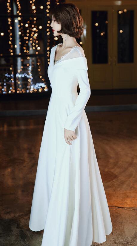 「 ドレス」ロングドレス 演奏会ドレス パーティードレス ウェディングドレス 結婚式 二次会 花嫁ド