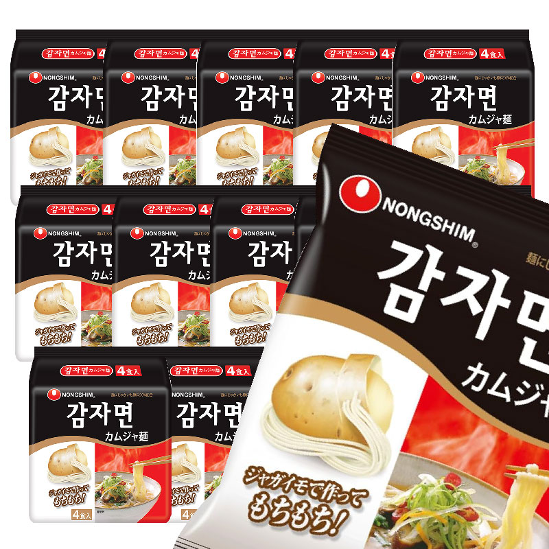 ジャガイモ麺　【1BOX-48袋】　カムジャ麺　韓国食品　韓国食材　インスタントラーメン　じゃがいも麺