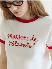 Tシャツ・カットソー ROLAROLA LACE PUNCHING T-SHIRT 4BKS340 ROLAROLA LACE PUNCHING T-SHIRT 4BKS340 (rolarola/Tシャツ
