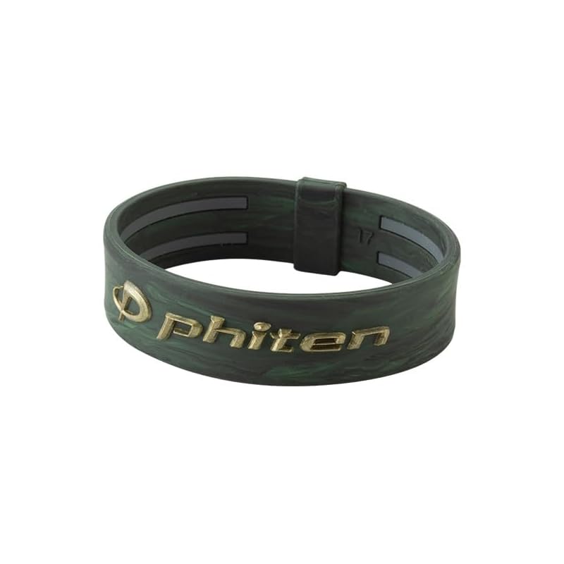 phiten(ファイテン) RAKUWA ブレスレット EXTREME マーブル グリーン 内周 17cm【ファイテン先端技術メタックス採用】