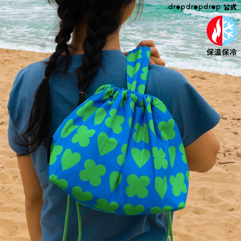 【dropdropdrop】ディリーバッグラッキーハーティグリーンベリー / ディリーバッグ / ランチバック/保冷バッグ