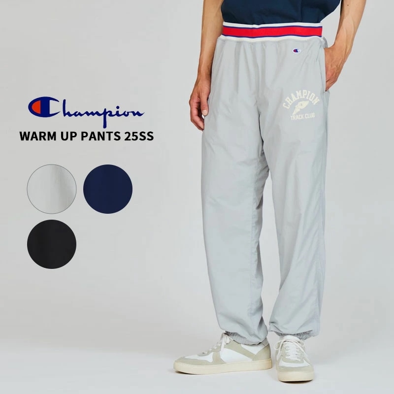 チャンピオン メンズ スポーツウエア パンツ Champion ウォームアップパンツ 25SS C3-B209