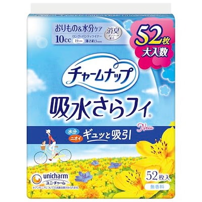 他サイト： ユニ・チャーム チャームナップ吸水さらフィロングPl無香料52枚の商品画像