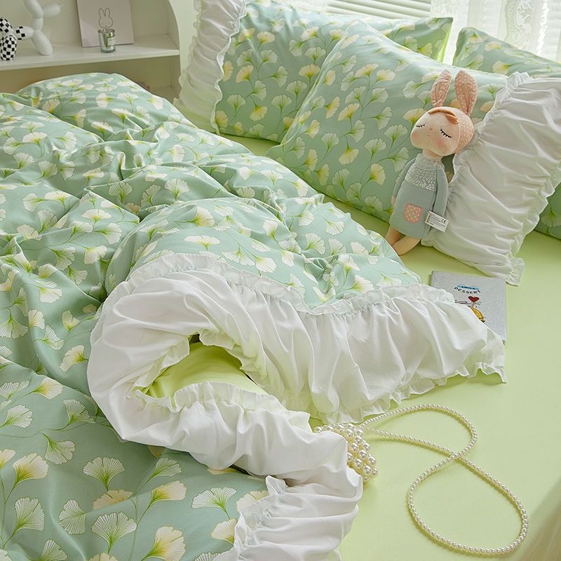 布団カバー敷きパッドかわいい布団カバー4点セット[最も安い挑戦] 4,376円