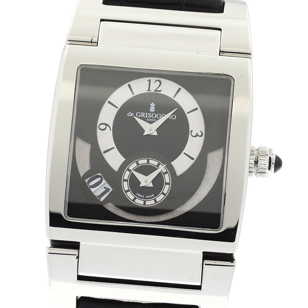 ドゥ グリソゴノ de GRISOGONO インストゥルメント ウノ デュアルタイム 自動巻き メンズ _903325【中古】 129,150円
