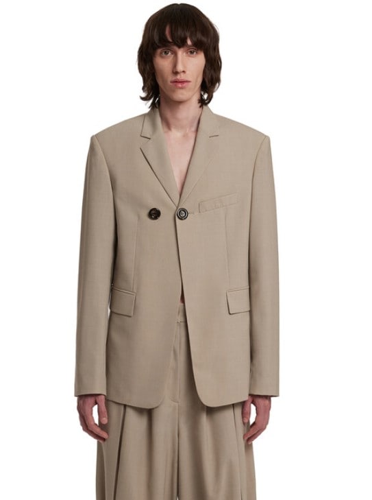 Double-Breasted Blazer_Beige