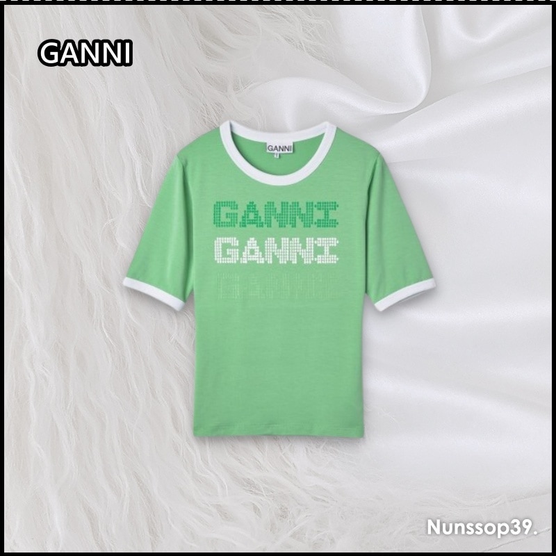 GANNI Light Stretch Jersey Ganni Fitted T-shirt 8,639円