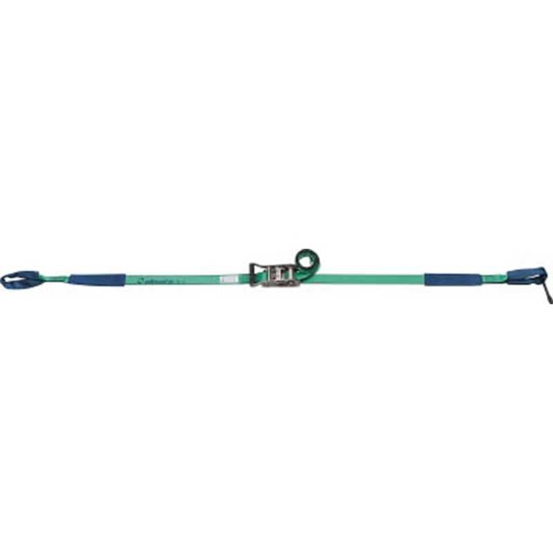 オールセーフ　ベルト荷締機ステンレス製ラチェット式ラッシングベルトしぼり仕様　SR35WI351×4.5