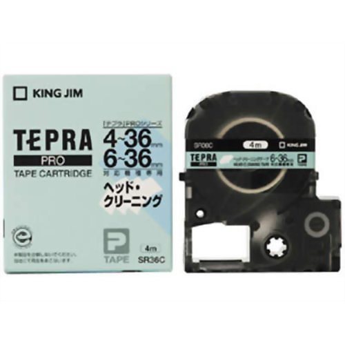 （まとめ買い）テプラPRO ヘッドクリーニングテープ SR36C 00017725 [x3]