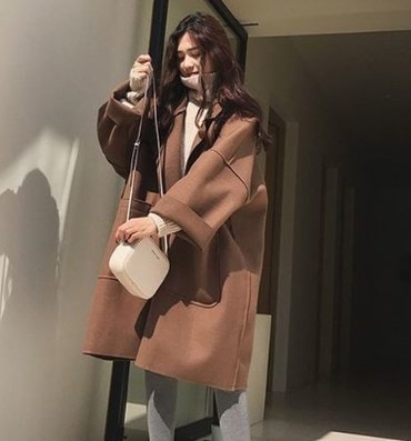 2色シンプル 無地 ゆったり 厚手 ウールコート ロング カジュアル 秋冬　F-001 6,433円